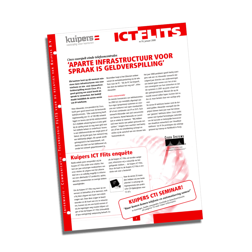 Redactiewerk voor de ICT flits uitgaves I Kuipers, Corporate Express Zwolle