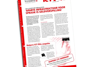 Redactiewerk voor de ICT flits uitgaves I Kuipers, Corporate Express Zwolle