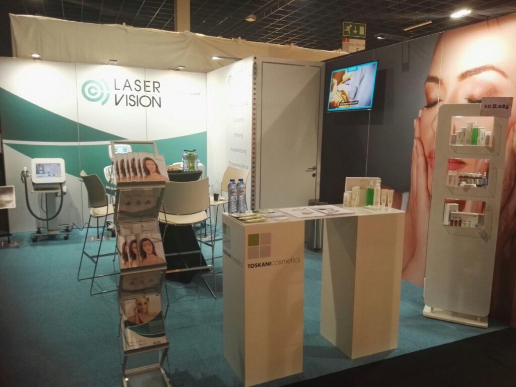 Stand op vakbeurzen voor Laservision