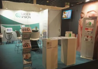 Stand op vakbeurzen voor Laservision