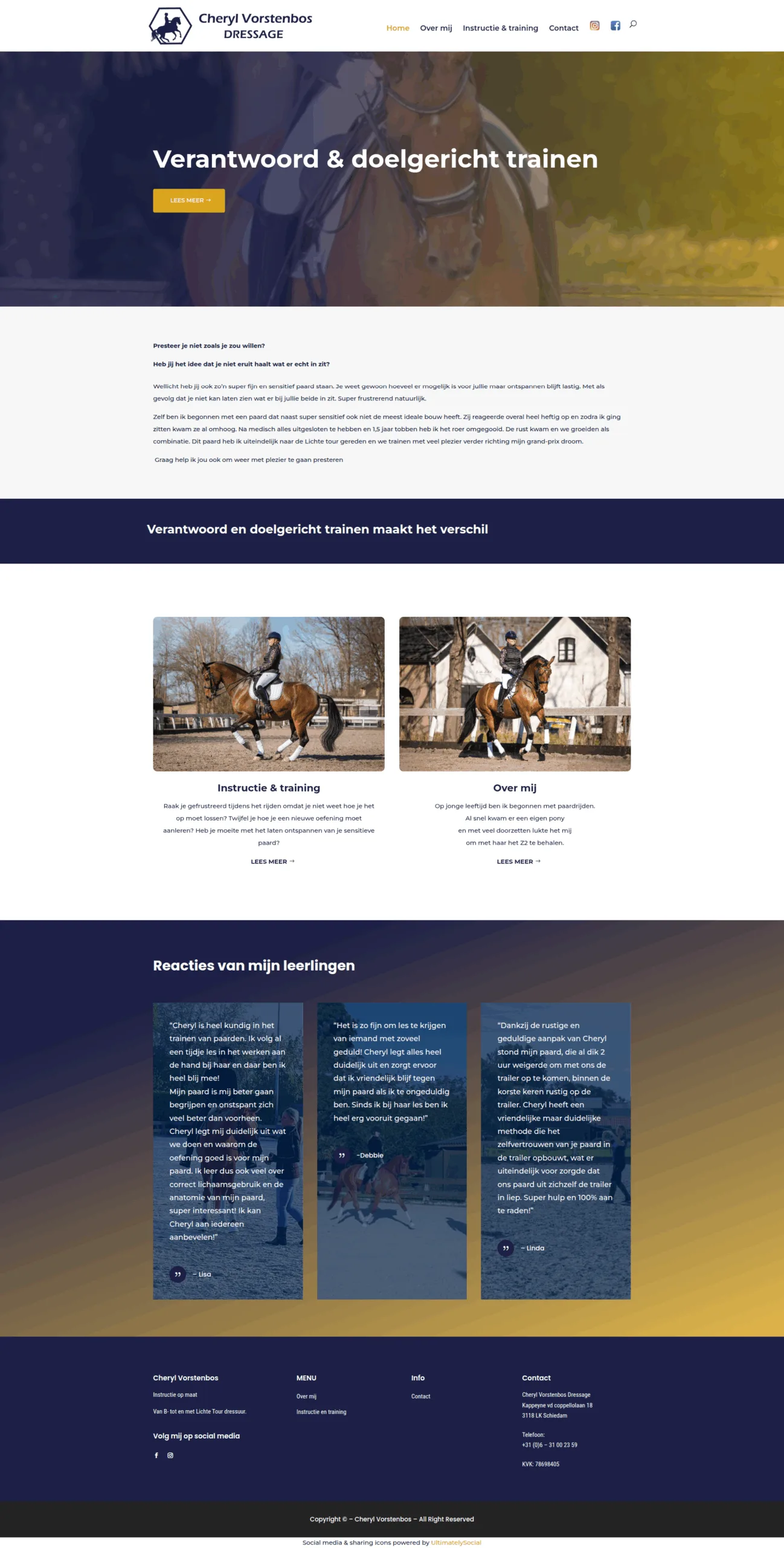 Cheryl Vorstenbos Website