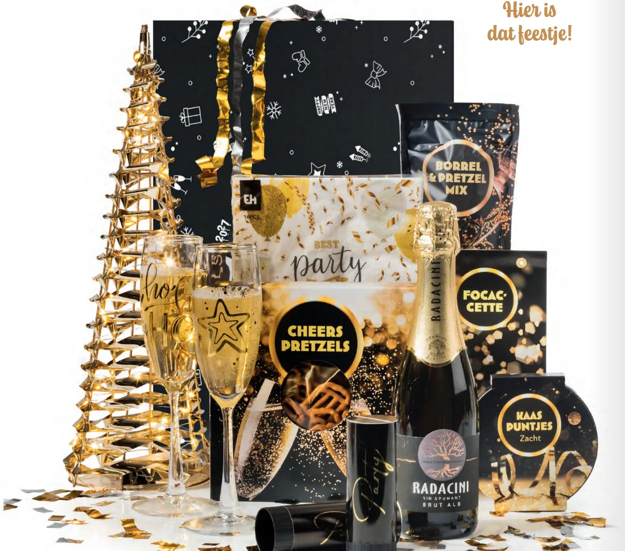 Zakelijk kerstpakket voor bedrijven, verpakt met aandacht voor duurzaamheid